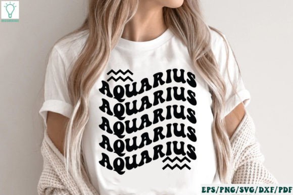 Aquarius Zodiac Retro SVG Review