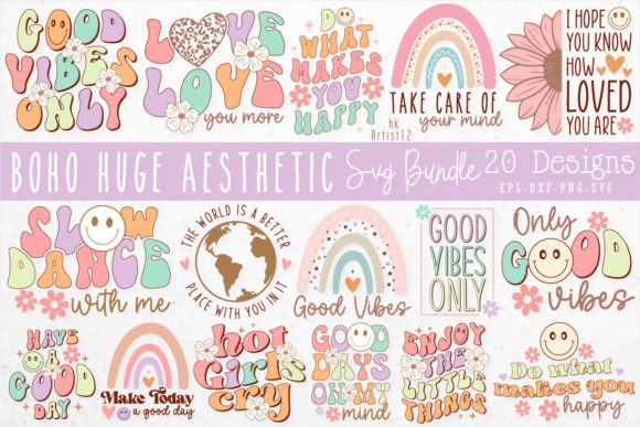 Boho HUGE Aesthetic Retro SVG Bundle Review