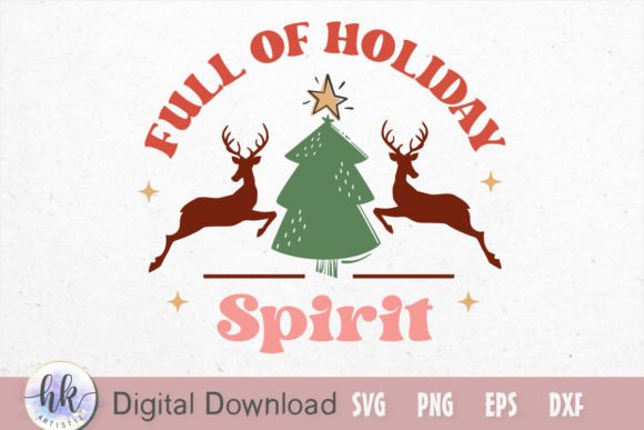 Full of Holiday Spirit Retro SVG Review