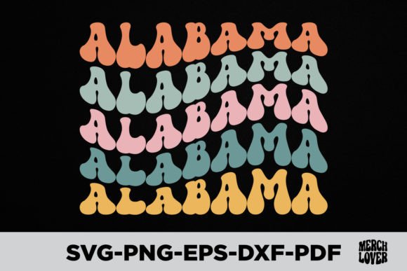 Groovy Alabama America USA State T-Shirt