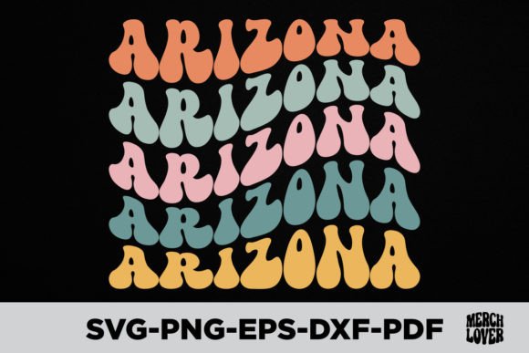 Groovy Arizona America USA State T-Shirt