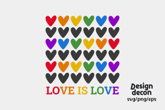 LGBTQ Pride Month Heart Retro SVG