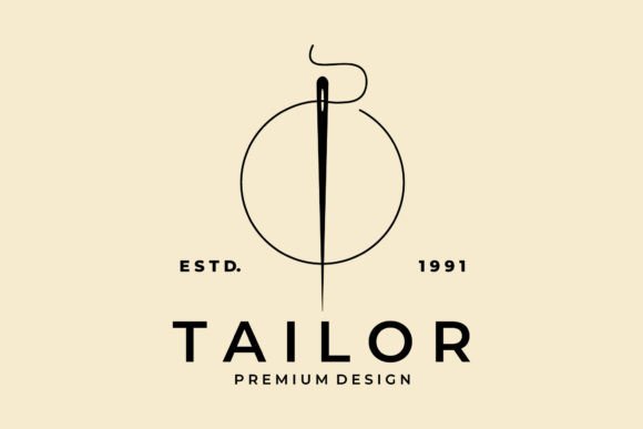 Needle with Thread Vector Logo Icon Review