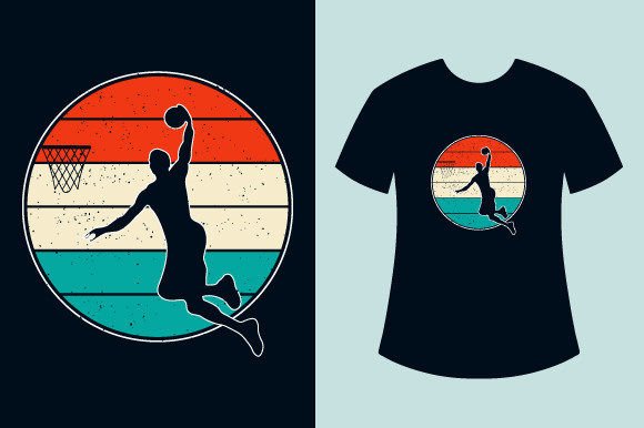 Retro Vintage Basketball T-shirt Designs