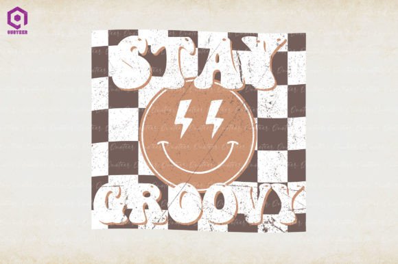 Stay Groovy Smiley Face Plaid Background Review
