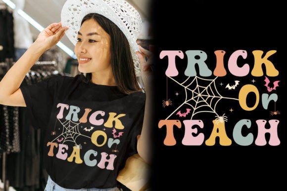 Trick or Teach,Teacher Retro T-shirt Review