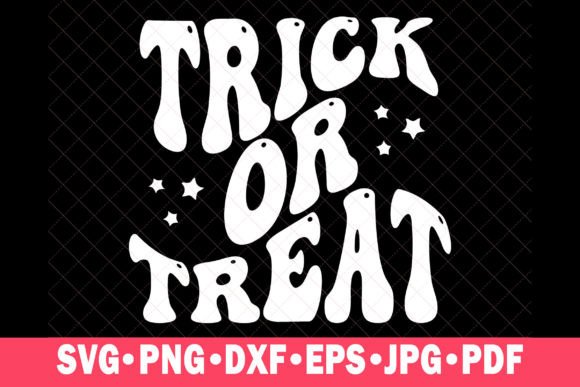 Trick or Treat SVG Retro Halloween Wavy Review