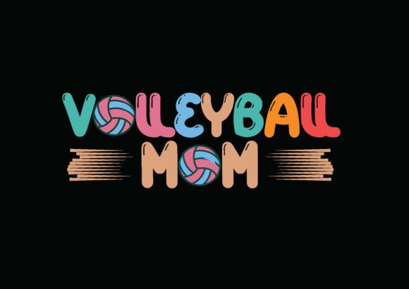 Volleyball Mom Retro Typography T-shirt Review