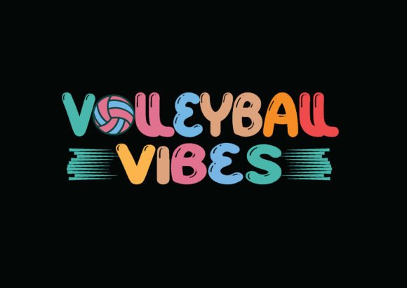 Volleyball Retro Wavy Typography T-shirt Review